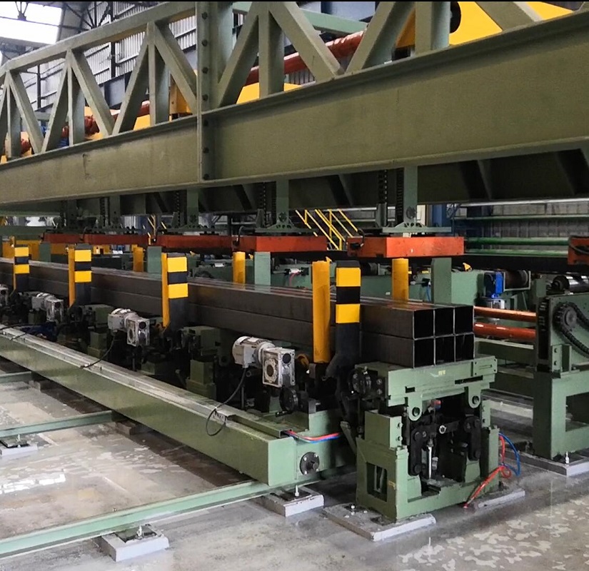 Automated Magnetic Steel Pipe Bundle Packing Line