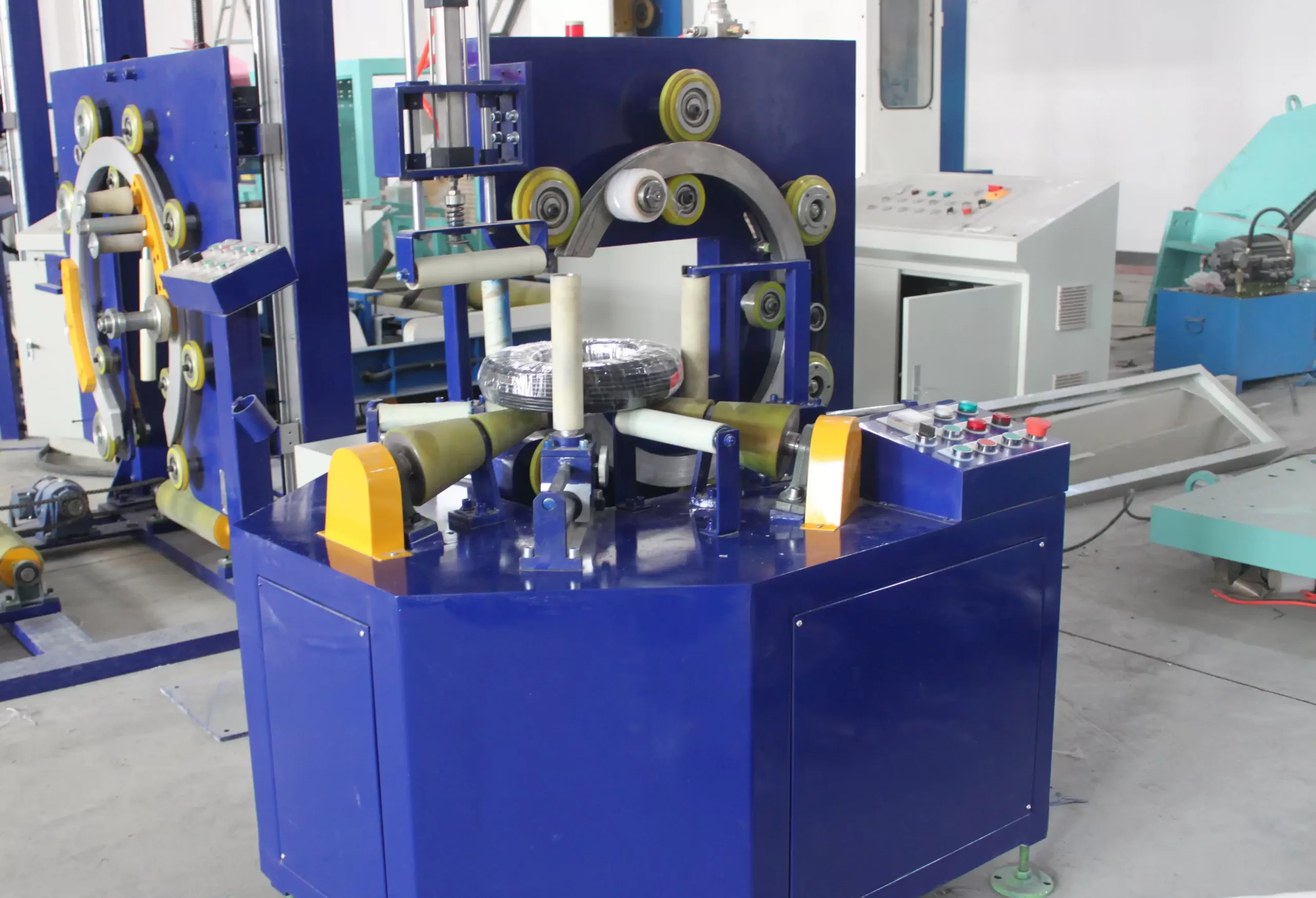 Industrial HDPE Pipe Coil Packing Machine