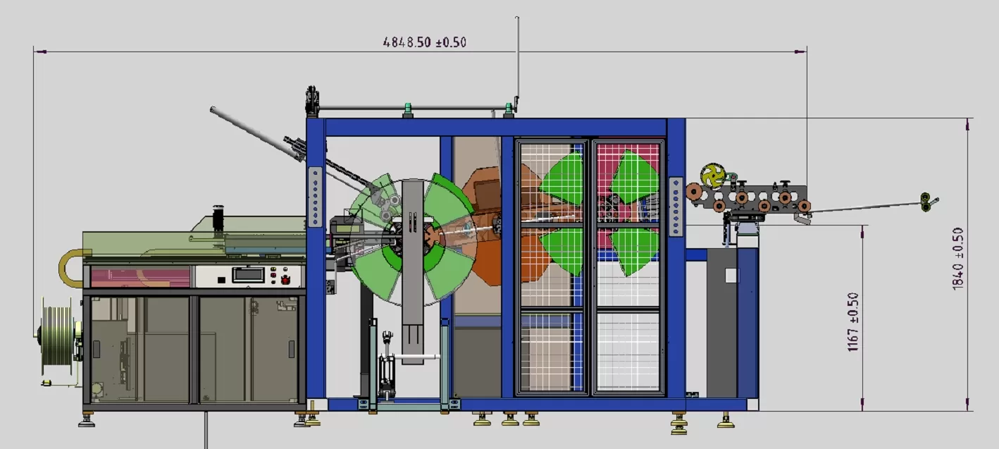 FCL-V800 Automatic Pipe Winding & Strapping Machine