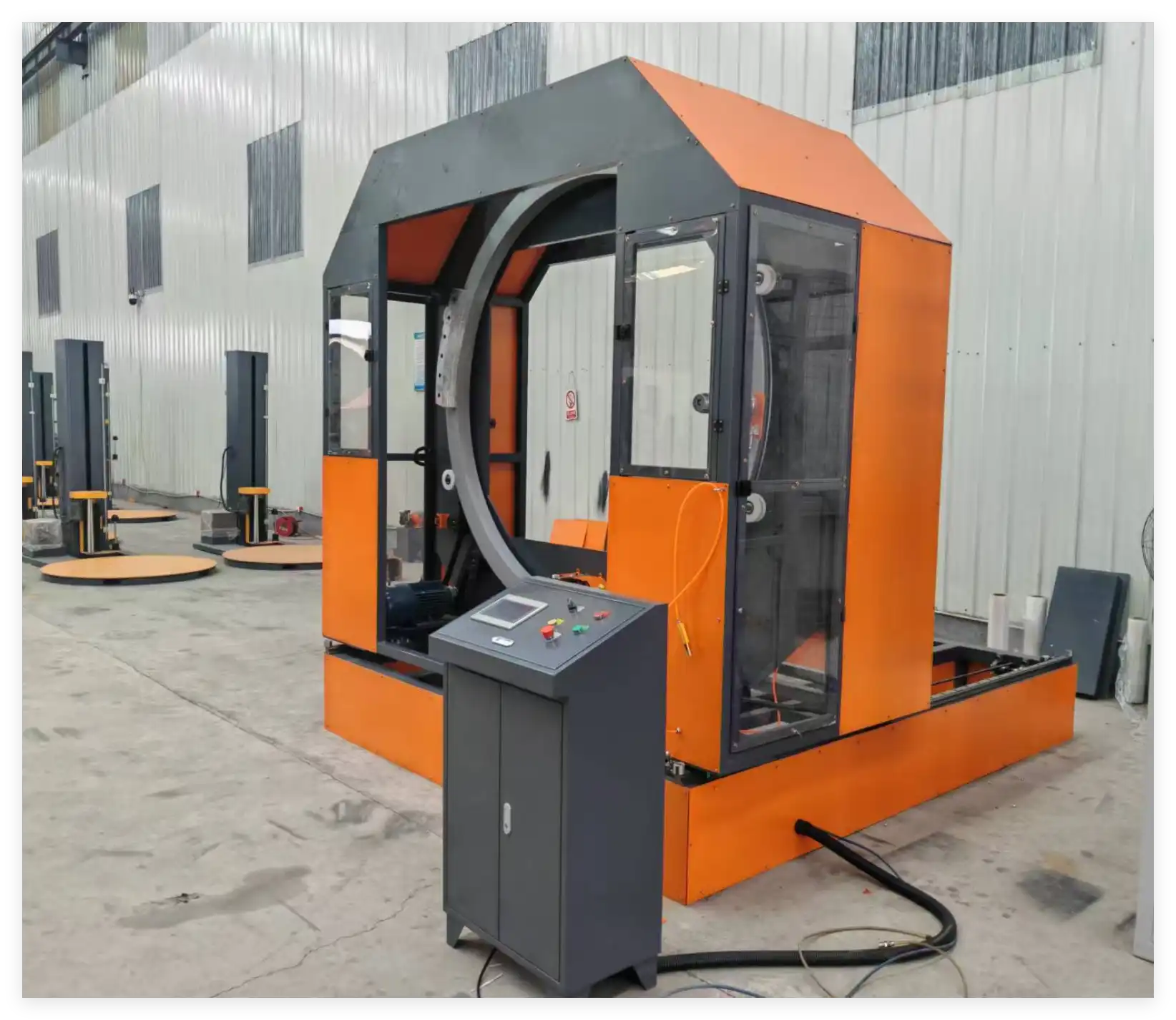 Mobile Horizontal Orbital Pallet Wrapper