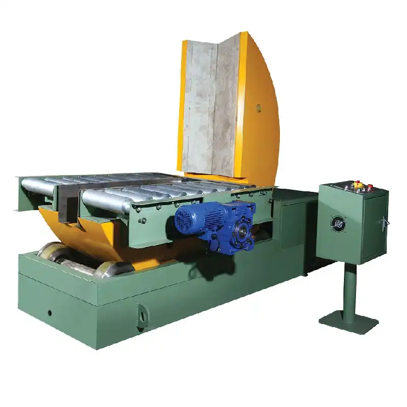 Automatic Coil Upender with Integrated Conveyor System