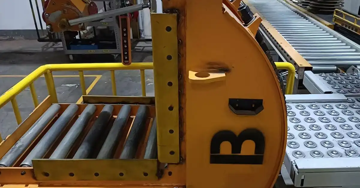 Automatic Coil Upender with Integrated Conveyor System - Thumbnail 5