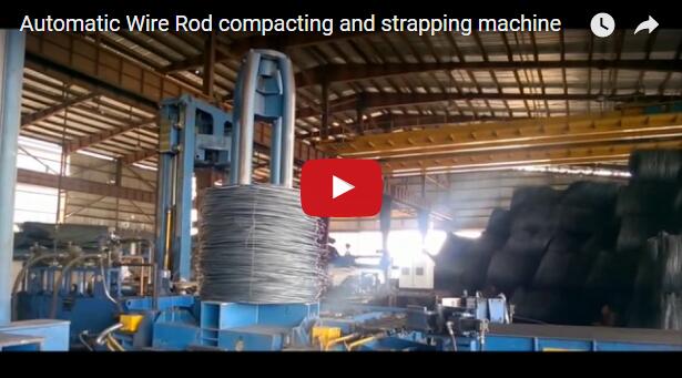 Automatic Wire Coil Compacting and Strapping Line