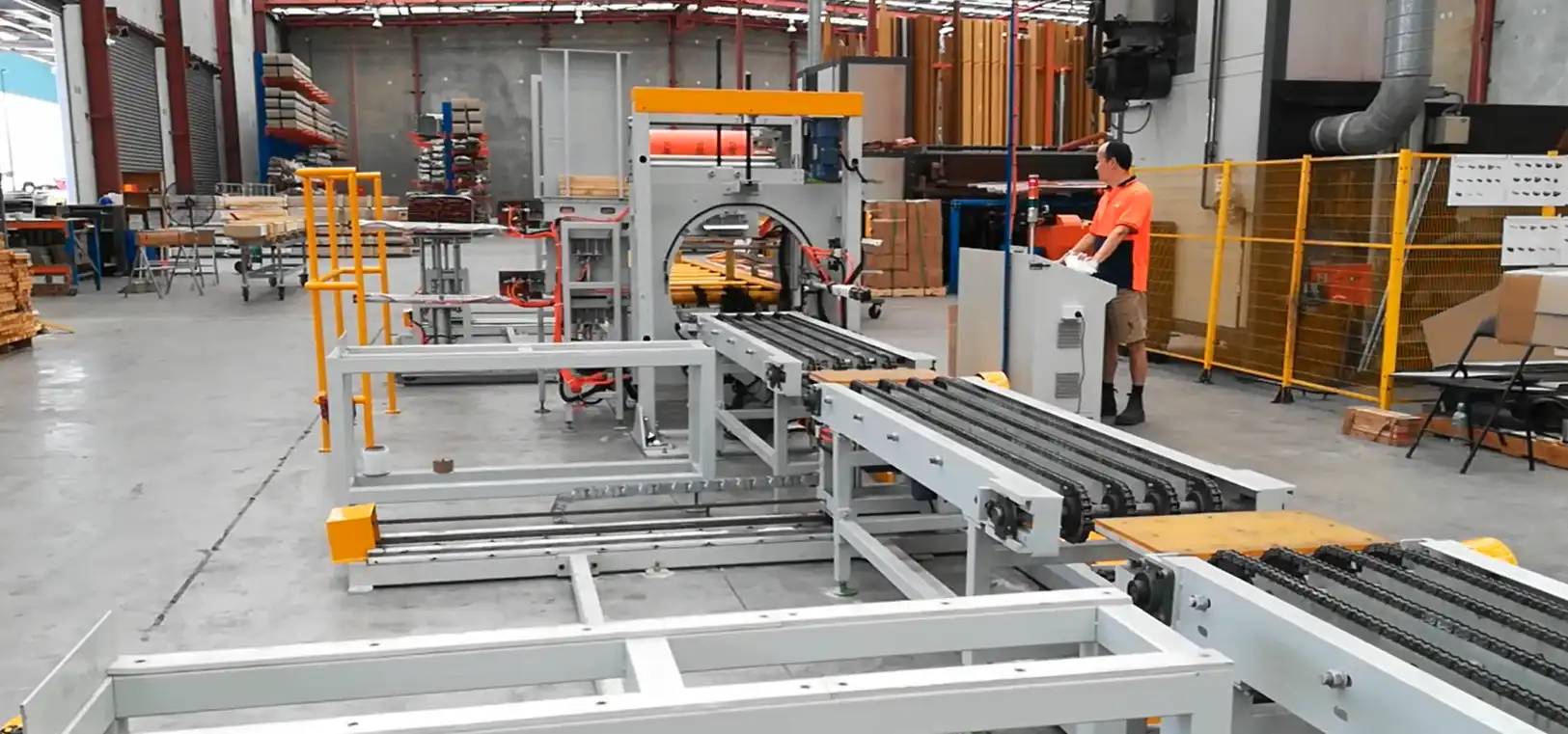 Automated Aluminum Profile Packing Line with Integrated Timber Feeder - Thumbnail 4