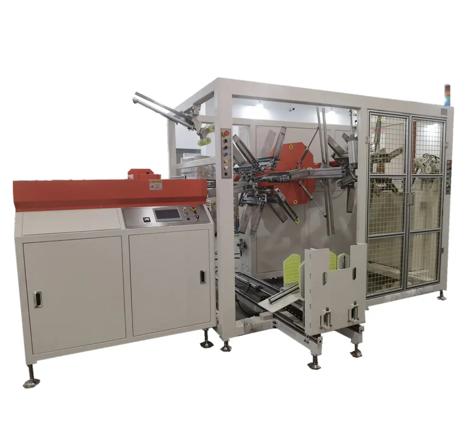 Automatic Hose Coiling and Strapping Machine