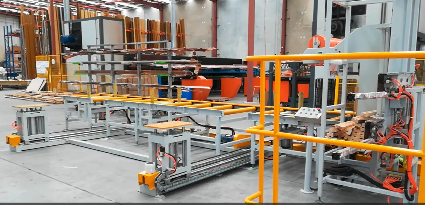 Automatic Horizontal Orbital Stretch Wrapper with Integrated Timber Feeding System - Thumbnail 3