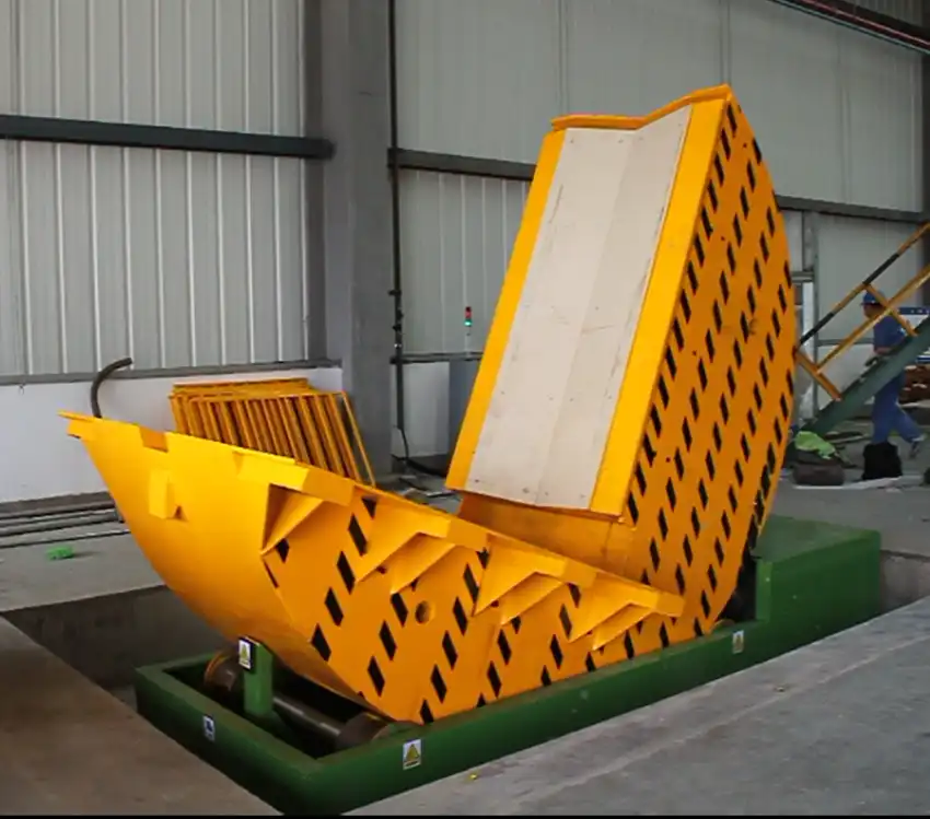 Heavy-Duty Mechanical Upender with Sliding Table System - Thumbnail 3