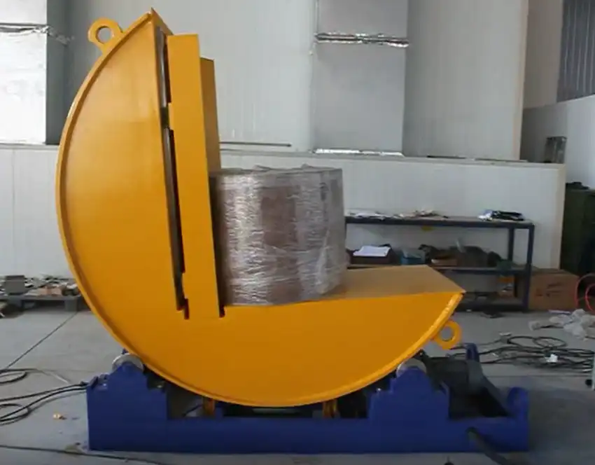 Heavy-Duty Mechanical Upender with Sliding Table System - Thumbnail 4