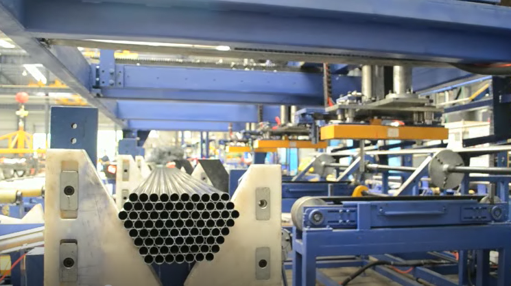 Automatic Pipe and Tube Bundling & Strapping Line